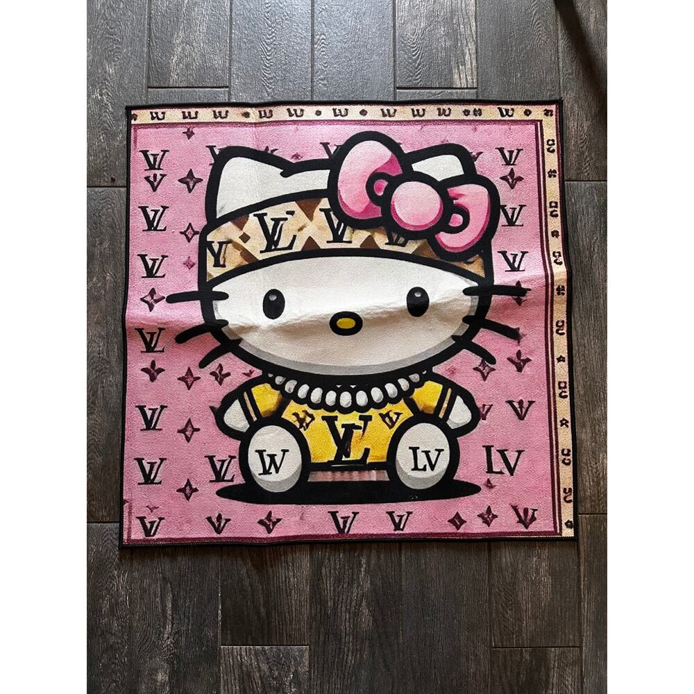 NEW Custom LV Louis Vuitton X Hello Kitty Rug